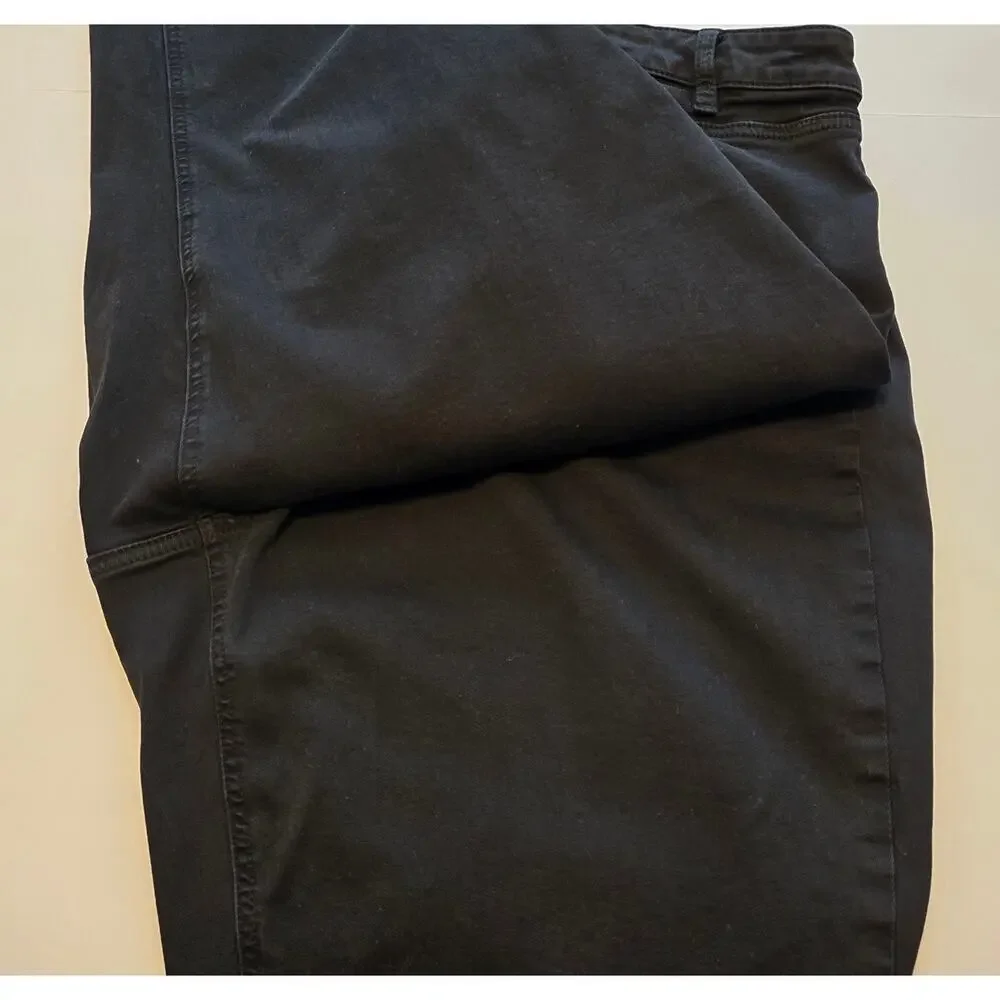 Talbots Denim Capri Womens Plus Size 24W Black Flawless Five Pocket Stretch